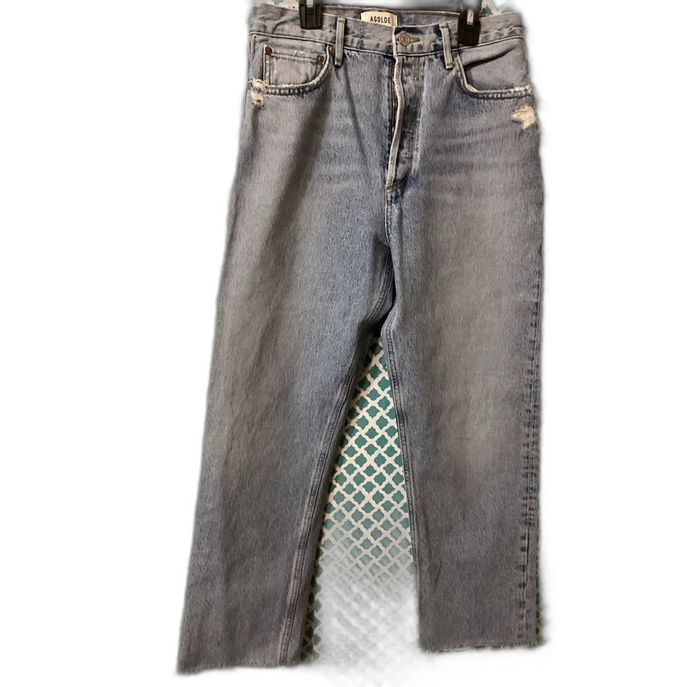 Agolde Light Blue Distressed Jeans women’s size 28